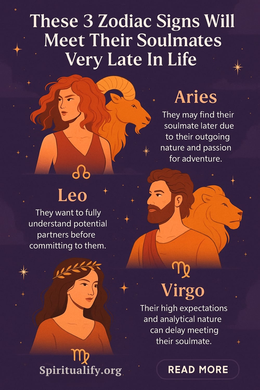These 5 Zodiac Signs Will Meet Their Soulmates Very Late In Life Infographic