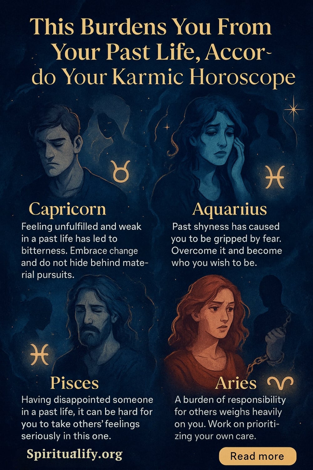 This Burdens You From Your Past Life, According To Your Karmic Horoscope Infographic