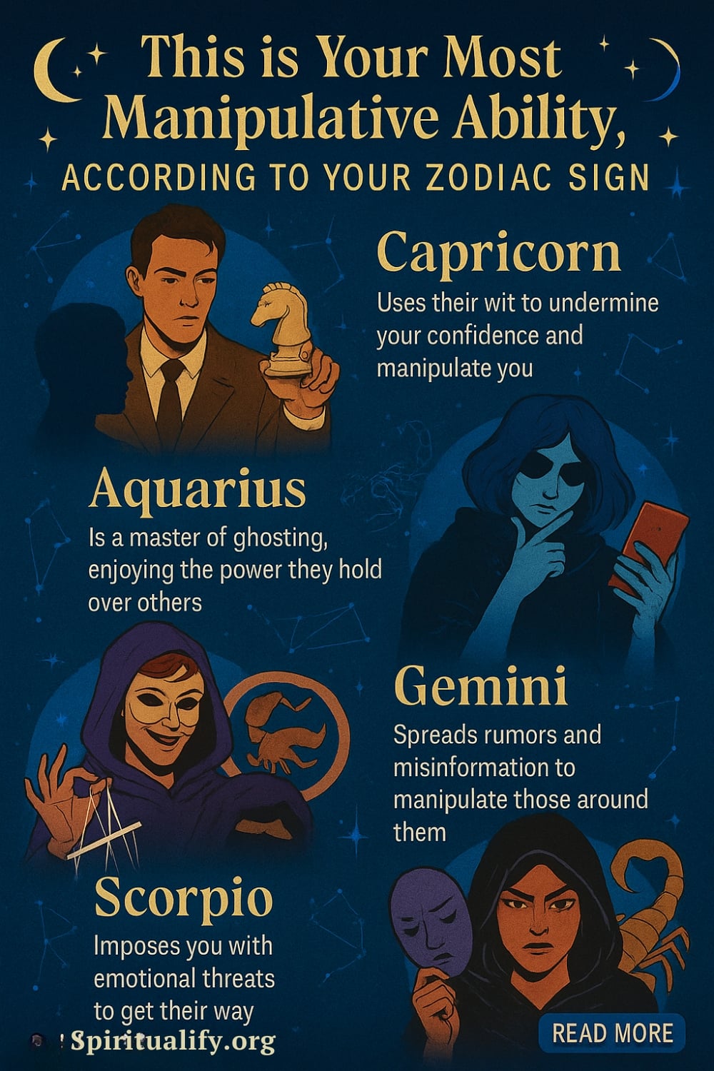 This is Your Most Manipulative Ability, According to Your Zodiac Sign Infographic