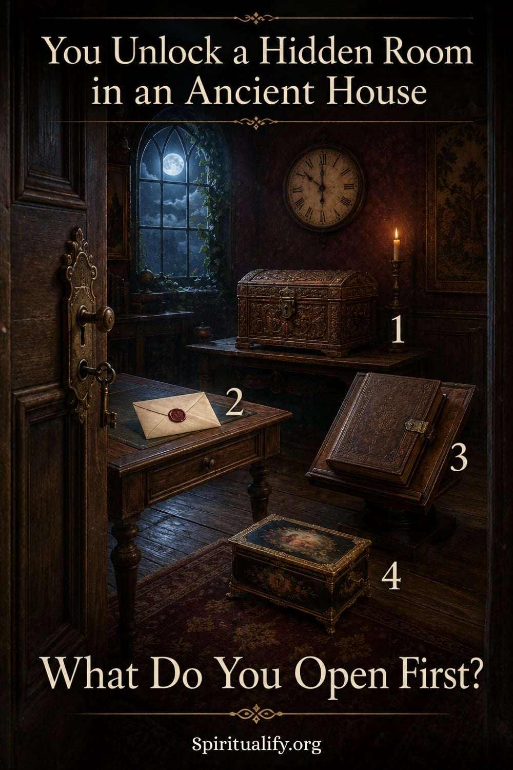 You Unlock a Hidden Room in an Ancient House - What Do You Open First Pin