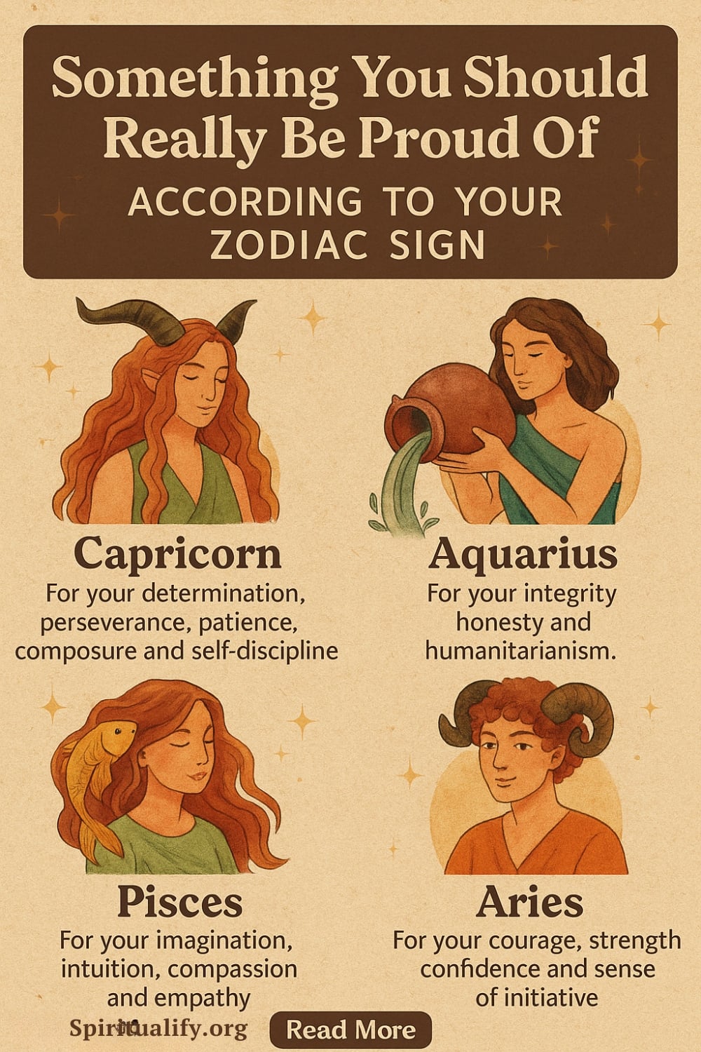 Something You Should Really Be Proud Of According To Your Zodiac Sign Infographic