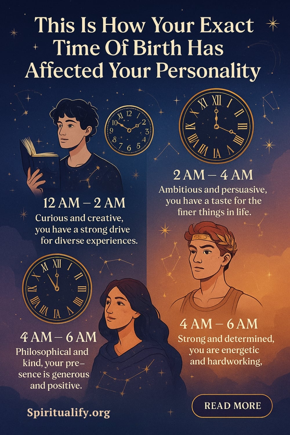 This Is How Your Exact Time Of Birth Has Affected Your Personality Infographic